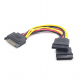 Разветвитель питания SATA на 2 уcтройства SATA (CC-SATAM2F-01)