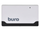 Картридер USB 2.0 Buro USB BU-CR-2102 (внешний, SDHC,CF,MS,xD,M2,MicroSD) белый