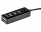 Разветвитель USB - хаб на 4 порта пассивный Buro BU-HUB4-0.5L-U2.0 (USB2.0 с выключателем)