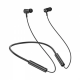 Наушники с микрофоном Bluetooth Hoco ES69 черный (беспроводные, внутриканальные, 20ч, шейный обод)