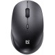 Беспроводная мышь Defender MB-027 черный (1200dpi, USB, бесшумная, без батареек в комплекте ААА 2шт) (52027)