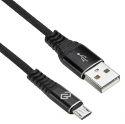  USB - micro USB [3.0 ] Digma (, 2A) (MICROUSB-3M-BRAIDED-BLK) 