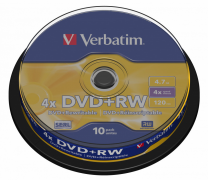  DVD+RW 4,7Gb,  10 . CakeBox Verbatim